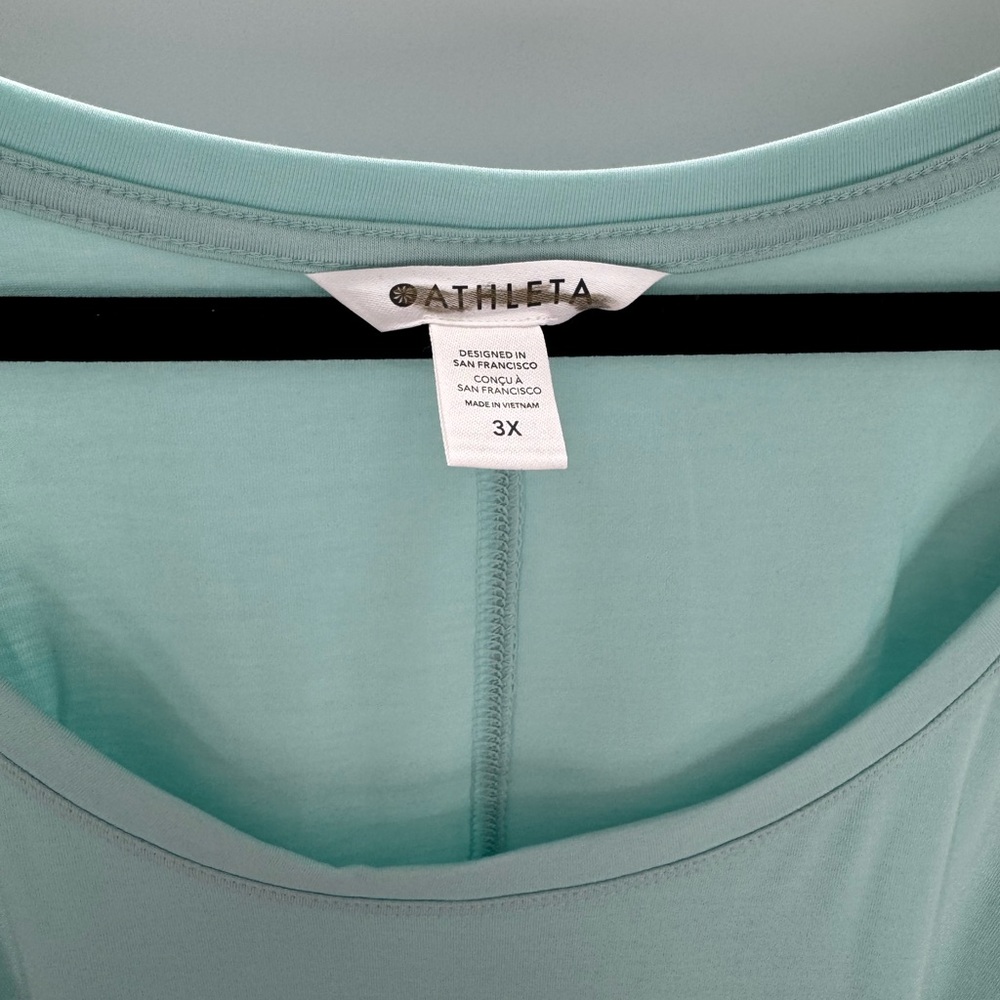 Athleta Light Blue Long Sleeve Top - Picture 3 of 8